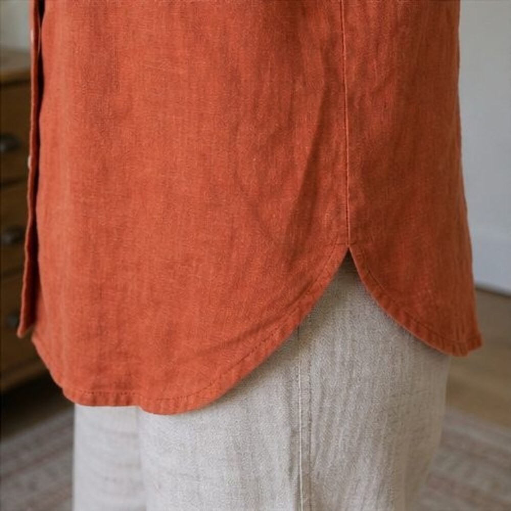 Rust Ruffle Blouse - Picture 6 of 6